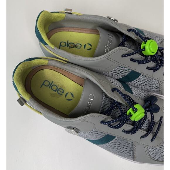 PLAE Unisex Butler Sneakers Womens 10 Nexus Grey Nubuck Leather Mesh Low Lace Up - Picture 8 of 11